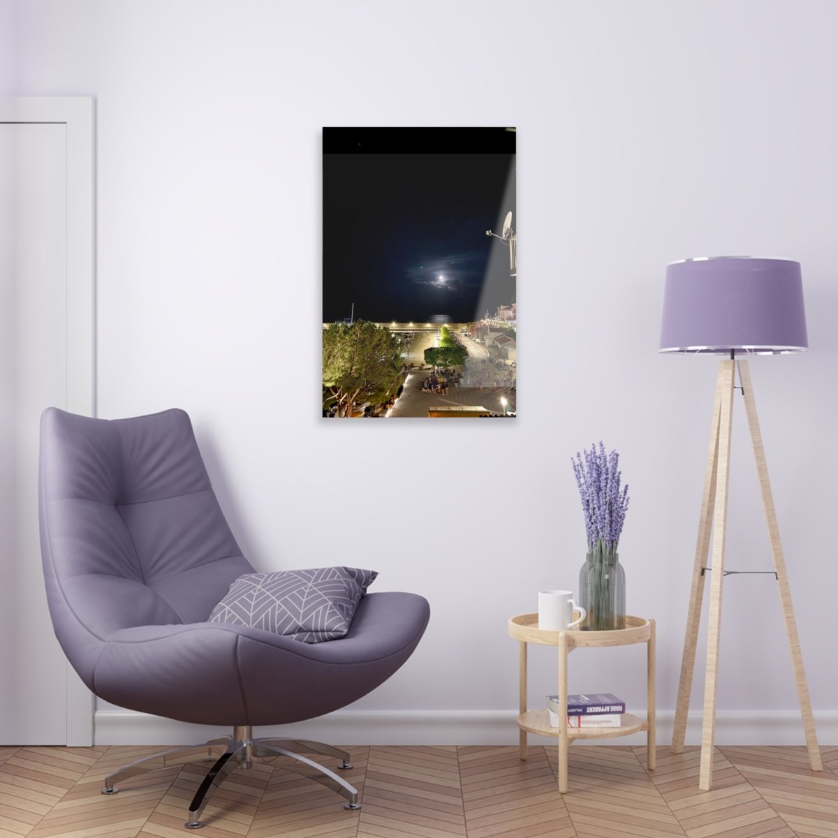 Moon over Maratea on Acrylic Glass Wall Art - Cosas y Punto