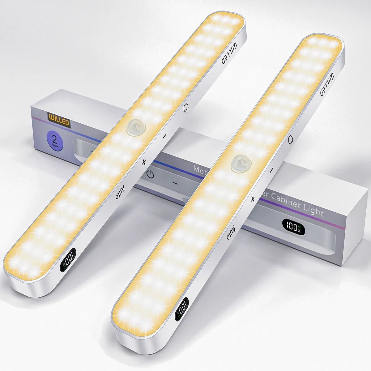WILLED Rechargeable Warm Light Motion Sensor Cabinet Light - Cosas y Punto