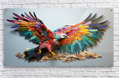 Aerial Majesty: Osprey in Fluorescent Mosaic - Cosas y Punto