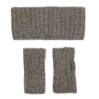 Autumn Ribbed Alpaca Gloves - Cosas y Punto
