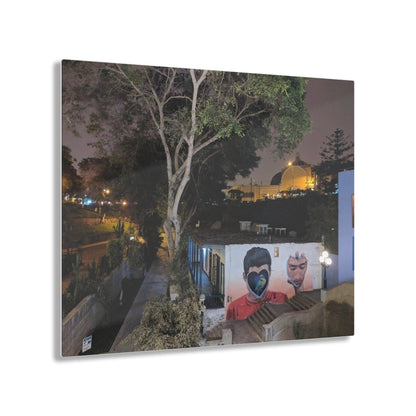 Barranco, Lima Peru by night on Acrylic Glass Wall Art - Cosas y Punto