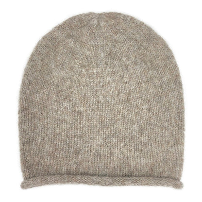 Beige Essential Knit Alpaca Beanie - Cosas y Punto