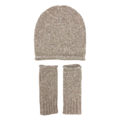 Beige Essential Knit Alpaca Gloves - Cosas y Punto