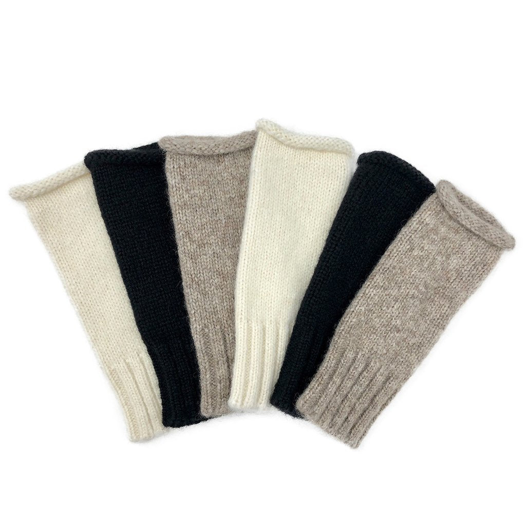 Beige Essential Knit Alpaca Gloves - Cosas y Punto
