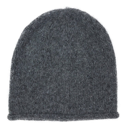Charcoal Essential Knit Alpaca Beanie - Cosas y Punto