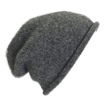 Charcoal Essential Knit Alpaca Beanie - Cosas y Punto