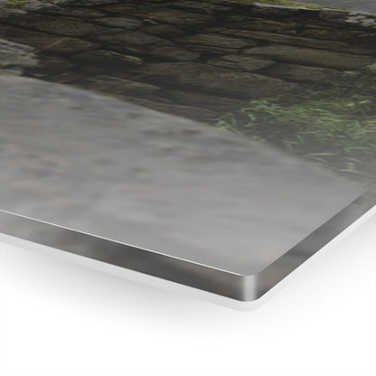 Clouds Passing Machu Picchu on Acrylic Glass Wall Art - Cosas y Punto
