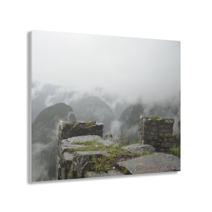 Clouds Passing Machu Picchu on Acrylic Glass Wall Art - Cosas y Punto
