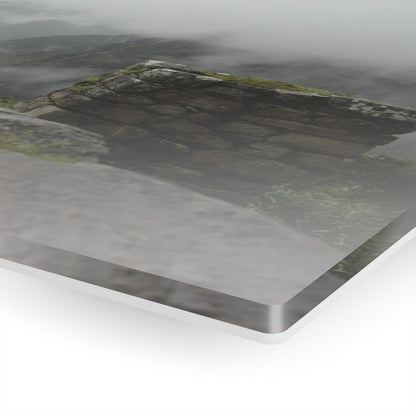Clouds Passing Machu Picchu on Acrylic Glass Wall Art - Cosas y Punto