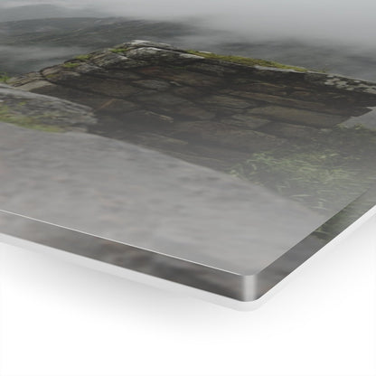 Clouds Passing Machu Picchu on Acrylic Glass Wall Art - Cosas y Punto