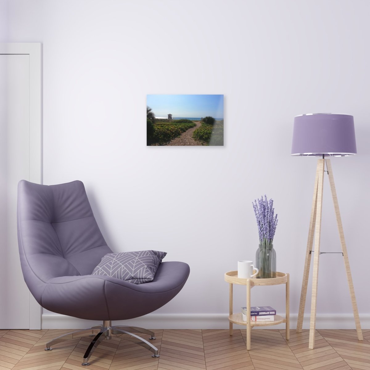 Entering the beach on Acrylic Glass Wall Art - Cosas y Punto