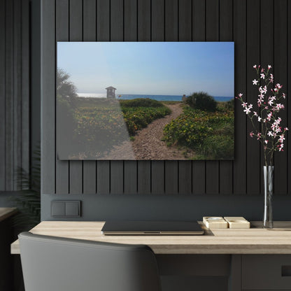 Entering the beach on Acrylic Glass Wall Art - Cosas y Punto