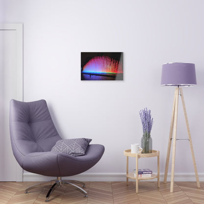 Fuente del Arco Iris in Peru on Acrylic Glass Wall Art - Cosas y Punto