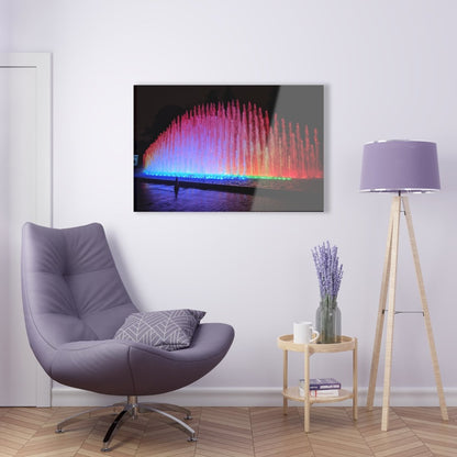 Fuente del Arco Iris in Peru on Acrylic Glass Wall Art - Cosas y Punto