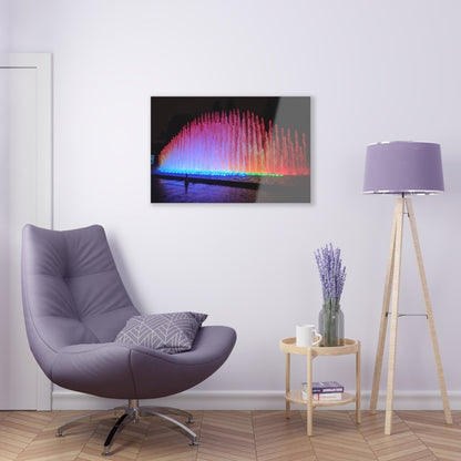 Fuente del Arco Iris in Peru on Acrylic Glass Wall Art - Cosas y Punto