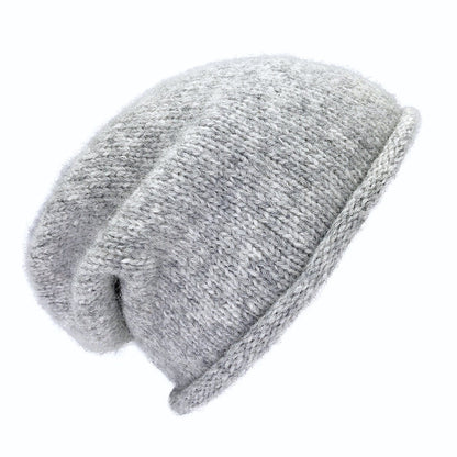 Gray Essential Knit Alpaca Beanie - Cosas y Punto