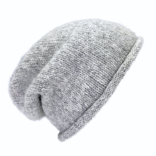 Gray Essential Knit Alpaca Beanie - Cosas y Punto