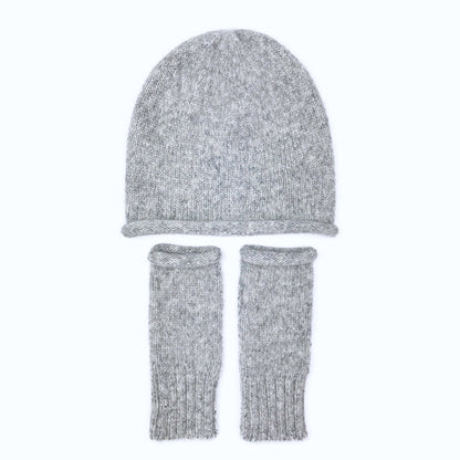 Gray Essential Knit Alpaca Beanie - Cosas y Punto