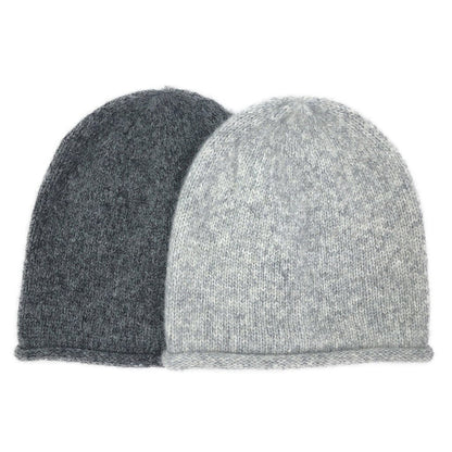 Gray Essential Knit Alpaca Beanie - Cosas y Punto