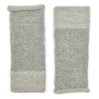Gray Interwoven Alpaca Gloves - Cosas y Punto