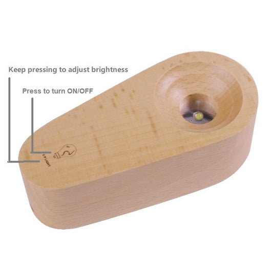 LED Wood Light Base - Cosas y Punto