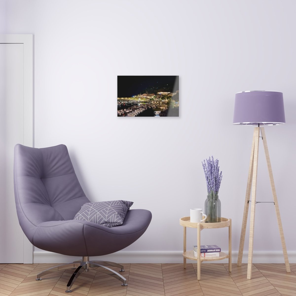 Maratea Bay at night on Acrylic Glass Wall Art - Cosas y Punto