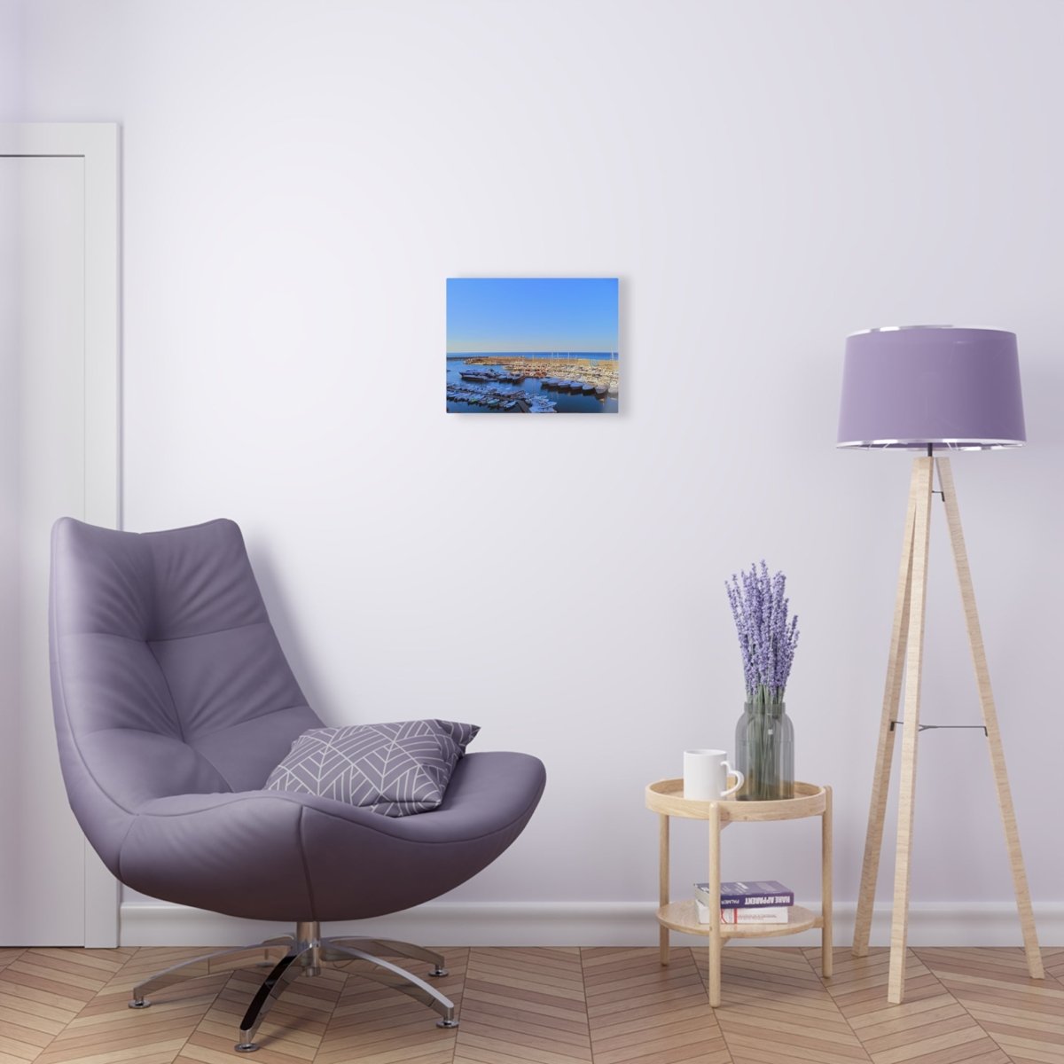 Marina in Maratea Bay on Acrylic Glass Wall Art - Cosas y Punto