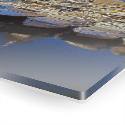 Marina in Maratea Bay on Acrylic Glass Wall Art - Cosas y Punto