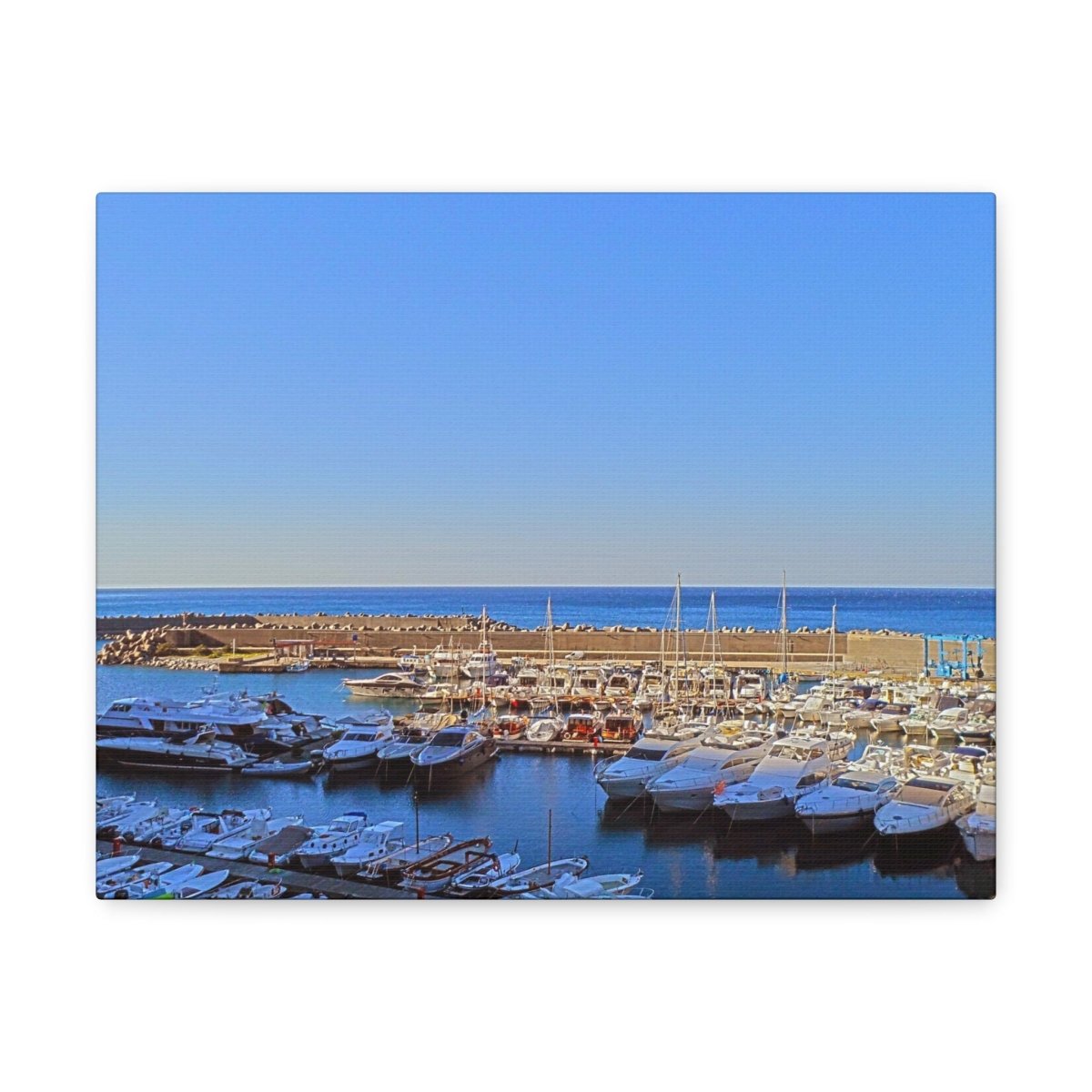 Marina in Maratea Bay on Canvas - Cosas y Punto