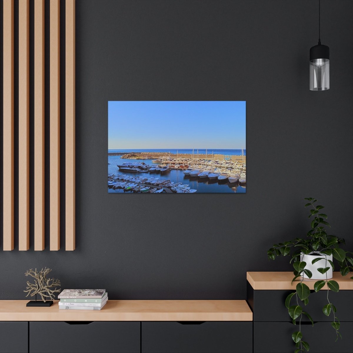 Marina in Maratea Bay on Canvas - Cosas y Punto