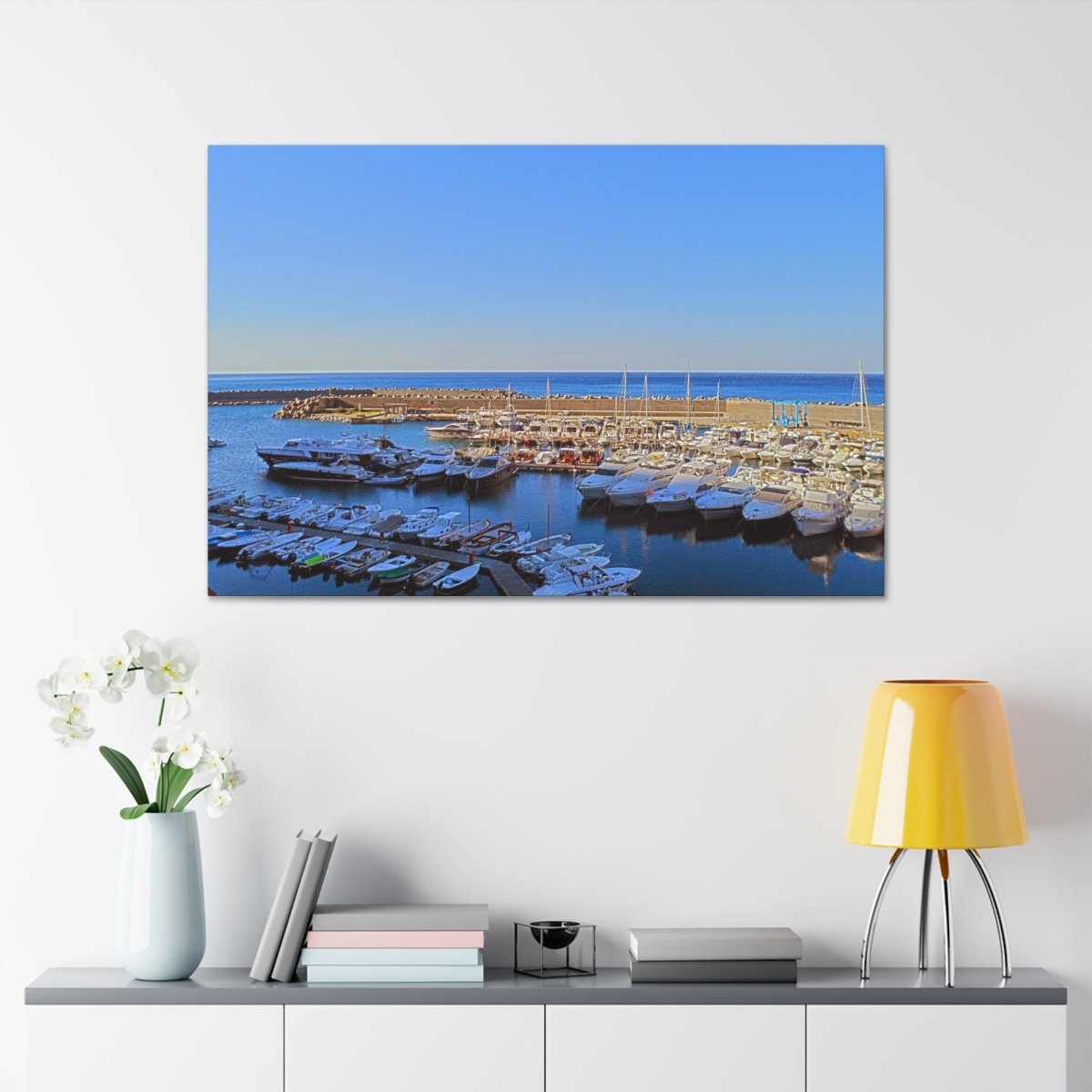 Marina in Maratea Bay on Canvas - Cosas y Punto