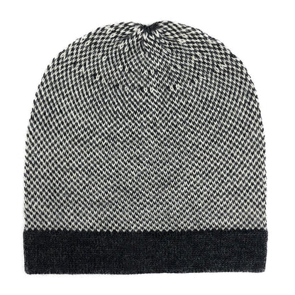 Midnight Interwoven Alpaca Beanie - Cosas y Punto