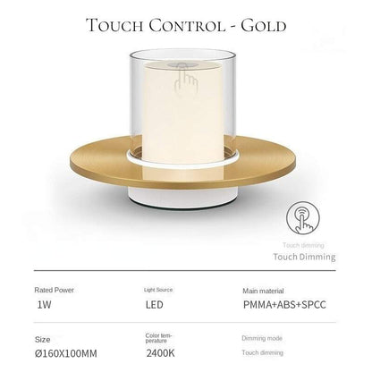 Modern Candlelight Ambience Rechargeable Table Lamp - Cosas y Punto