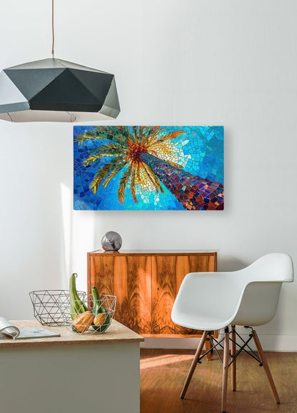 Neon Palm Vista - Wall Art - Cosas y Punto