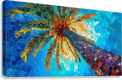 Neon Palm Vista - Wall Art - Cosas y Punto