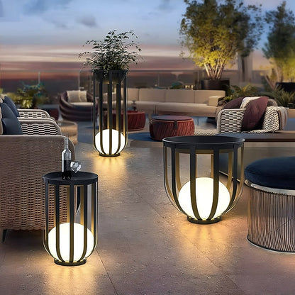 Outdoor Solar Power LED Plant Stand - Cosas y Punto