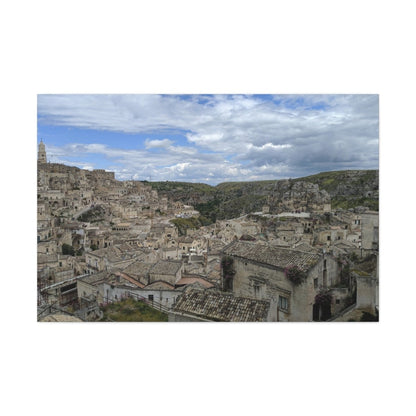 Overlooking Sassi di Matera on Canvas - Cosas y Punto