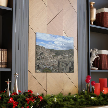 Overlooking Sassi di Matera on Canvas - Cosas y Punto