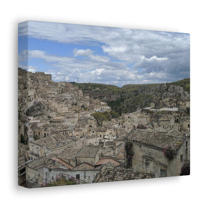 Overlooking Sassi di Matera on Canvas - Cosas y Punto