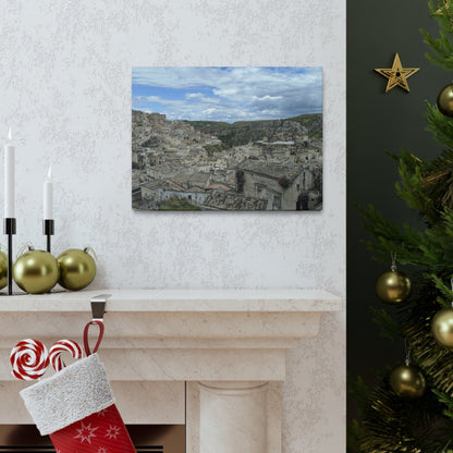 Overlooking Sassi di Matera on Canvas - Cosas y Punto