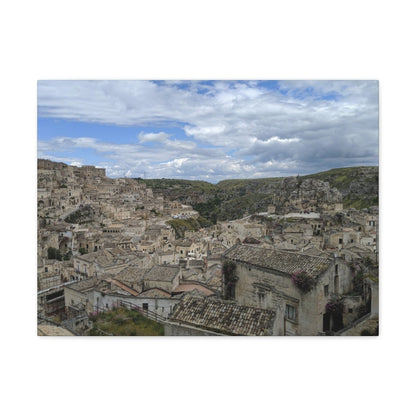 Overlooking Sassi di Matera on Canvas - Cosas y Punto
