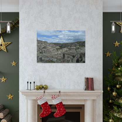 Overlooking Sassi di Matera on Canvas - Cosas y Punto