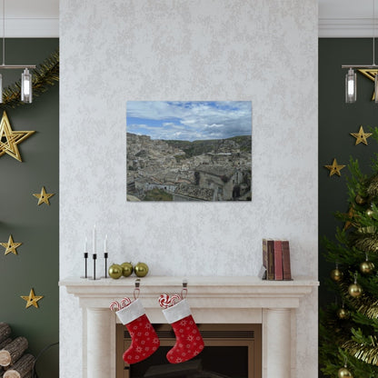 Overlooking Sassi di Matera on Canvas - Cosas y Punto