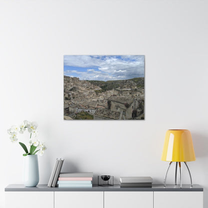 Overlooking Sassi di Matera on Canvas - Cosas y Punto