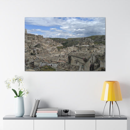 Overlooking Sassi di Matera on Canvas - Cosas y Punto