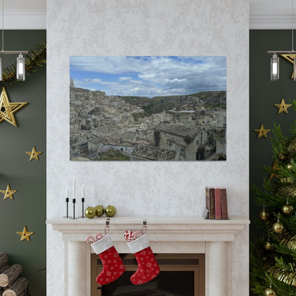 Overlooking Sassi di Matera on Canvas - Cosas y Punto