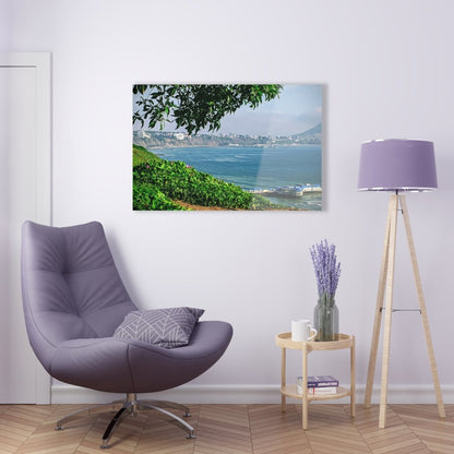 Overlooking the Pacific in Lima Peru on Acrylic Glass Wall Art - Cosas y Punto