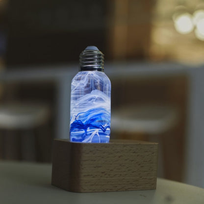Resin LED Lightbulb - Blue - Cosas y Punto