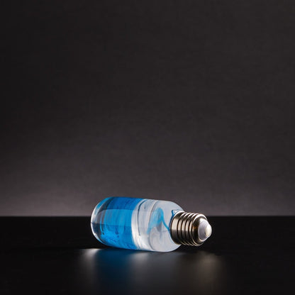 Resin LED Lightbulb - Blue - Cosas y Punto