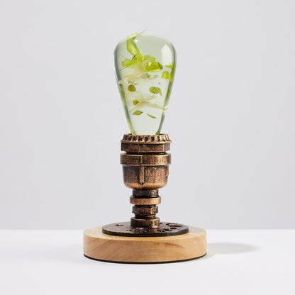 Resin LED Lightbulb - White Hydrangea - Cosas y Punto